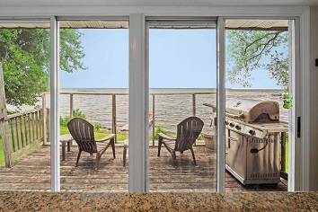 View onto patio